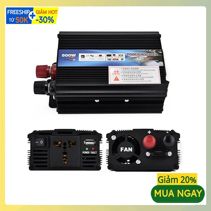 BỘ ĐỔI ĐIỆN INVERTER 500W
