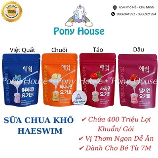 Sữa chua khô sấy lạnh Haeswim Hàn Quốc cho bé từ 7 tháng Siêu Ngon, Dễ Ăn