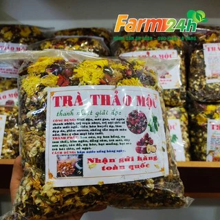 [ Gói 500 gram] Trà thảo mộc thiên nhiên giúp thanh nhiệt, mát gan| Farm24h