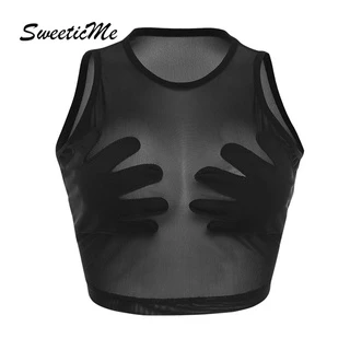 Áo Tank Top Không Tay Cổ Tròn Thiết Kế Mới Thời Trang Dành Cho Nữ