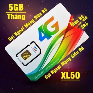 Sim 4G Viettel Miễn Phí gọi nội mạng dưới 10 phút - Tặng 5GB Tháng