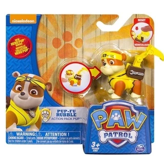 (Xả Lỗ) ( nút lờn) ( giá gốc 239k) Đồ chơi Dòng biến hình - Karate Rubble chính hãng Paw Patrol