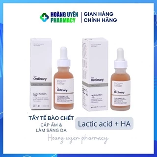 Serum tẩy da chết dưỡng sáng The Ordinary Lactic acid + HA 30ml (AHA)