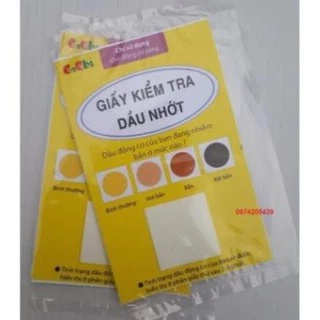 Giấy test -  kiểm tra độ bẩn của dầu nhớt