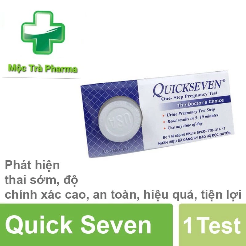 QUE THỬ THAI QUICKSEVAN( Siêu rẻ,chính xác) Phát hiện thai sớm,an toàn tiện lợi