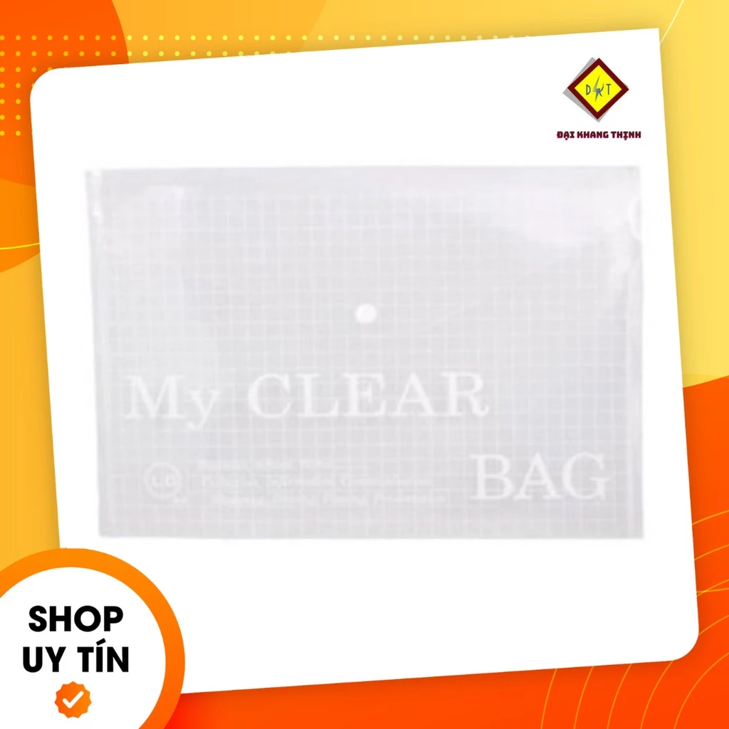 Bìa nút My Clear A4 - F4 file nút đựng hồ sơ giấy tờ a4