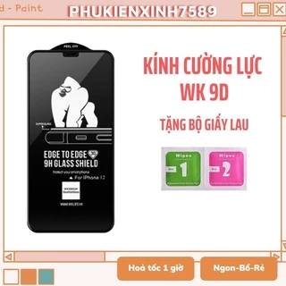 Kính Cường Lực Ip ⚡ Kính Cường Lực Ip KINGKONG 9D Chính Hãng WK DEGISN Dành Cho Ip - TGDĐ89