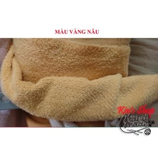 Vải Cotton Lông Cừu, Vải Lông Nhím siêu mềm mịn dùng may gấu bông, gối handmade, đồ chơi cho bé, may doll, outfit doll