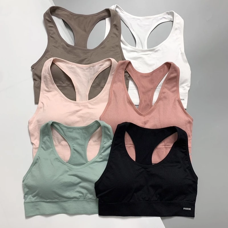 Bra tập Gym, Yoga RBX hàng xuất xịn cao cấp, thun dệt kim dáng 3 lỗ trơn - BIG SIZE - BRX05