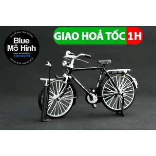 Xe mô hình xe đạp cổ classic bằng kim loại 1:10 tặng kèm bơm xe