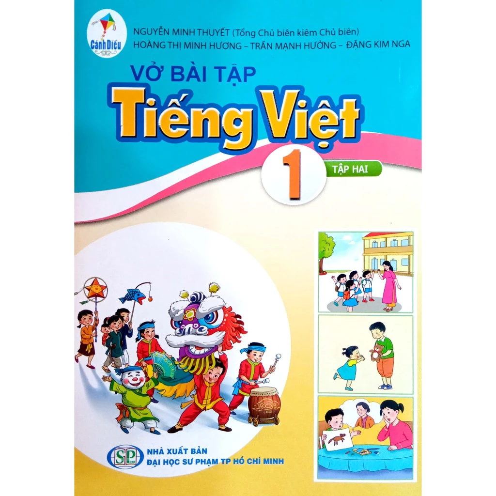 Sách Vở bài tập Tiếng Việt 1 Tập 2 (Cánh Diều) - Bán kèm bao sách và bút chì 2B