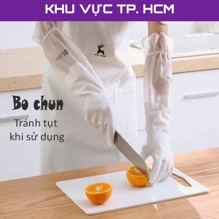 Găng tay cao su rửa chén bát, găng tay đa năng - Siêu dai, siêu bền