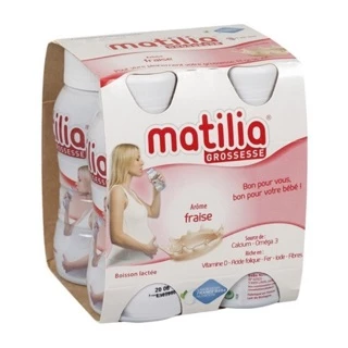 Combo 4 hộp sữa Matilia bầu vị dâu date 10/24
