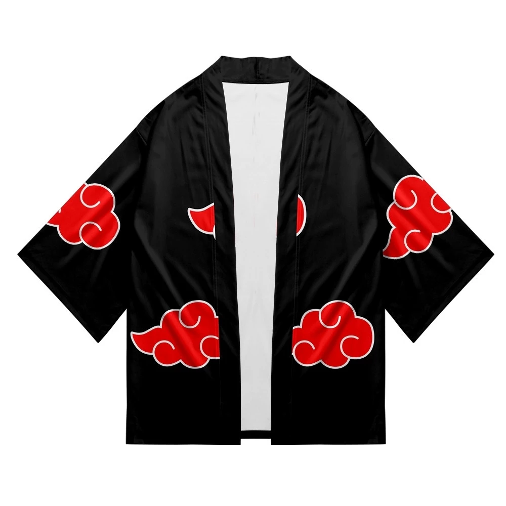 Anime Akatsuki sasuke cardigan kimono Nam Nữ Mùa Hè Nhật Bản Truyền Thống Áo Khoác Rời Nam kimono