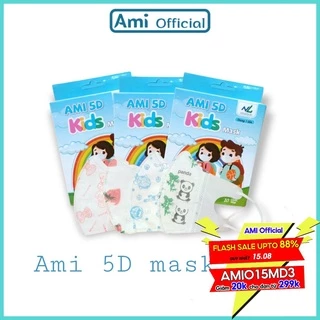 Khẩu trang 5D mask kid cho bé Ami ( hộp 10 chiếc) - Amiofficial