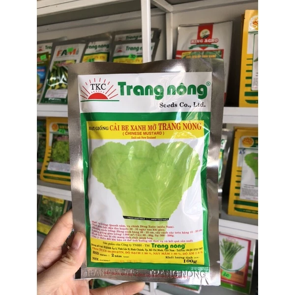 Hạt giống Cải Bẹ Xanh Mỡ Trang Nông 100gram