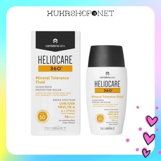 [Chính hãng] Kem chống nắng Heliocare 360 Mineral Tolerance Fluid SPF 50 chống lão hóa chống thấm nước (50ml)