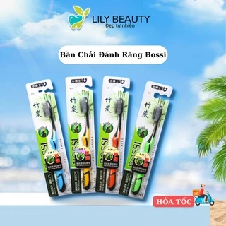 Bàn chải đánh răng than tre  Bossi  cao cấp Hàn Quốc - Sợi nhỏ, lông  mềm mịn