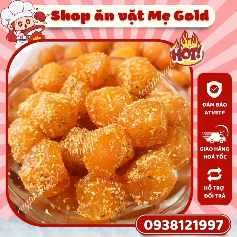 Ô mai mơ nho gừng sấy dẻo (500g)