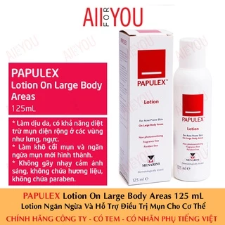 [CHÍNH HÃNG - DATE 2026] PAPULEX Lotion On Large Body Areas 125 mL - Sữa Dưỡng Da, Ngăn Ngừa & Giảm Mụn Cho Cơ Thể.