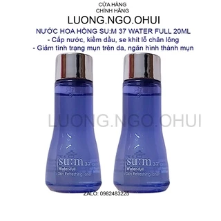 Lọ nước hoa hồng cho da mụn se khít chân lông cho da dầu nhờn Sum37 water full 20ml