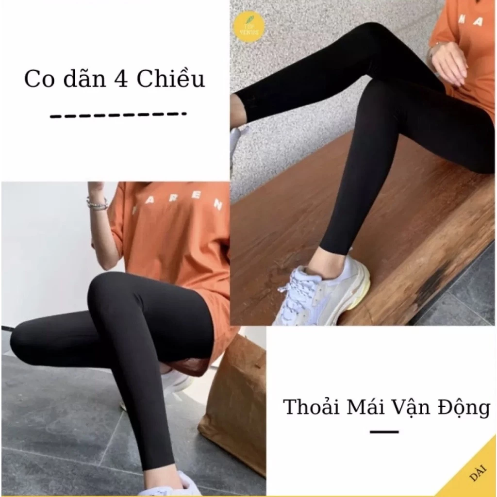 quần dài legging nữ chất thun mềm mịn co giản 4 chiều