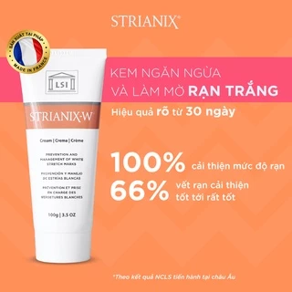 Kem Chống Rạn Da STRIANIX-W 100g Phòng Và Làm Mờ Rạn Trắng Nhập Khẩu Từ Pháp Hiệu Quả Rõ Sau 30 Ngày Sử Dụng