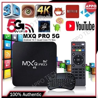 Android TV Box MXQ PRO,Hộp giải mã TV Internet,độ phân giải 4K,Xem Truyền Hình 100 Kênh Miễn Phí