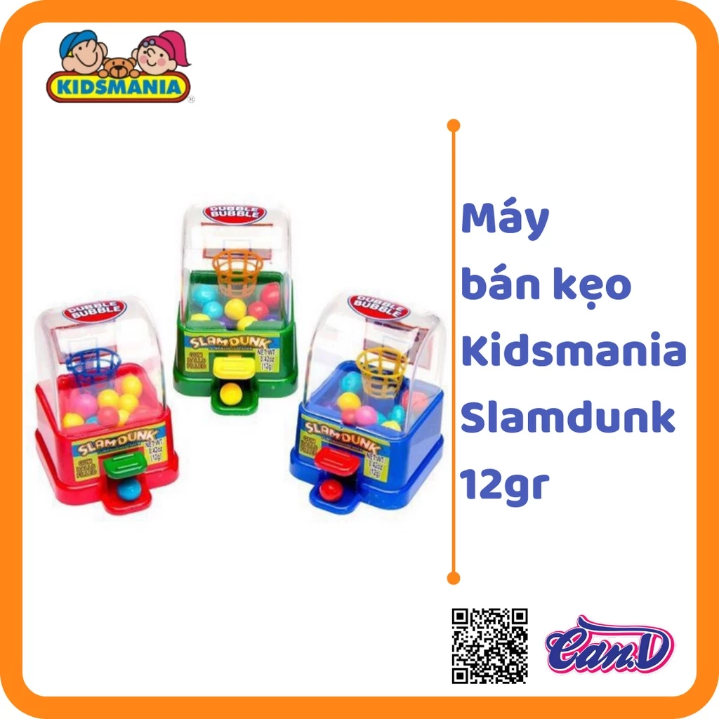 Máy bán kẹo Kidsmania Slamdunk 12gr (Màu ngẫu nhiên)