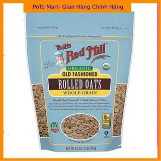 Yến Mạch Giảm Cân Rolled oats organic old fashioned hiệu Bob’s Red Mills Mỹ 454 gr