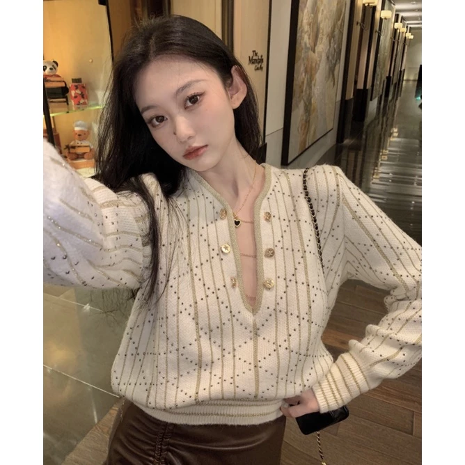 Áo sweater Dệt Kim Thiết Kế Mới Thời Trang Thu Đông 2022 Cho Nữ