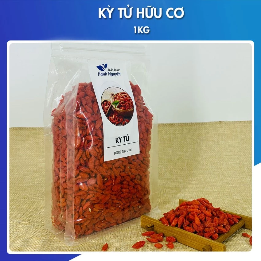 Kỷ tử hữu cơ 1kg (Trà câu kỳ tử Ninh Hạ, chống lão hóa, dưỡng nhan) - Thảo Dược Hạnh Nguyên