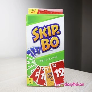 Bộ bài trò chơi Uno SKIP BO - Giấy Bìa Cứng Cao Cấp