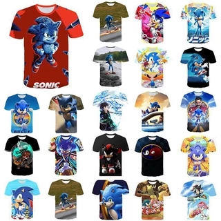 Áo thun in hình Sonic The Hedgehog năng động dành cho bé trai
