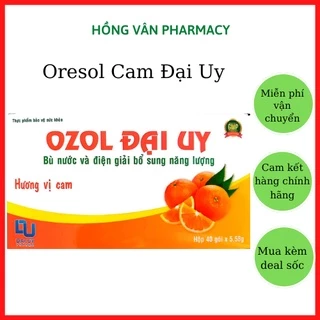 Một gói Oresol Đại Uy, bù nước điện giải, cung cấp năng - hương cam