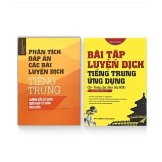 Sách -Combo Phân tích đáp án các bài luyện dịch Tiếng Trung + Bài tập luyện dịch tiếng Trung ứng dụng sơ trung cấp