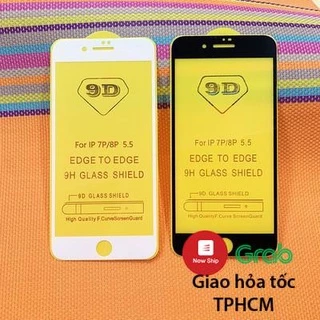 Kính cường lực 9D iP full màn các dòng iP