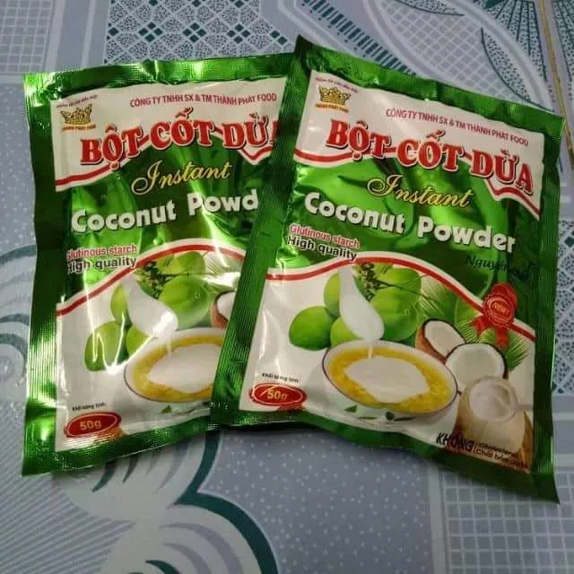 2 gói bột cốt dừa (50g/gói)