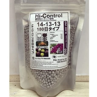  Phân Trì Tan Chậm Nhật Bản Hi-Control  14-13-13 Gói 200g (gói tem)