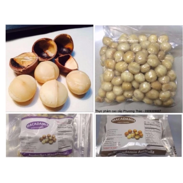 Hạt mắc ca Macadamia nứt vỏ 500g (nhập Úc)