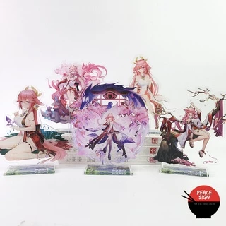 Mô hình nhân vật YAE MIKO Standee GENSHIN IMPACT game anime chibi tượng mica trong