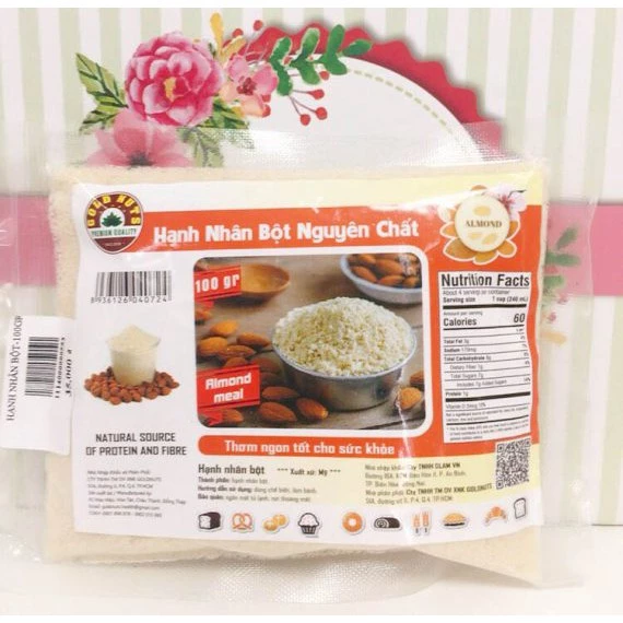 Hạnh Nhân Bột 200gr-Giao Thương Hiệu Ngẫu Nhiên