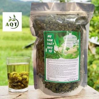 Nụ Tam Thất Bao Tử 100g Loại 1 (Xanh, Non, Thơm), Hoa Tam Thất Pha Trà Ngủ Ngon, Tốt Sức Khỏe | Thảo Dược An Quốc Thái