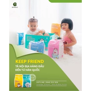 Tã Bỉm Quần ENBLANC KEEP FRIENDS Cho Bé L26,XL22,XXL18 Hàn Quốc Mềm Mại, Mỏng Nhẹ, Thấm Hút Nhanh