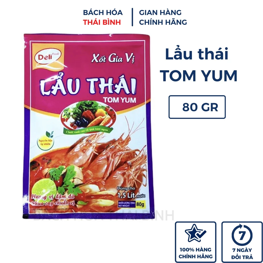 Gia vị lẩu Thái Aji-Quick/ lẩu thái Tomyum deli gòi 8g0gr