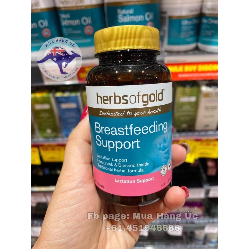 Viên lợi sữa Herb of Gold Breastfeeding Support 60 viên