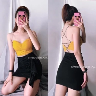 Áo đan dây lưng, áo hở lưng sexy