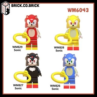 Nhím Sonic Siêu Tốc Độ Đồ chơi Lắp ráp Minifigures Nhân vật Tuổi thơ Đủ màu WM6043