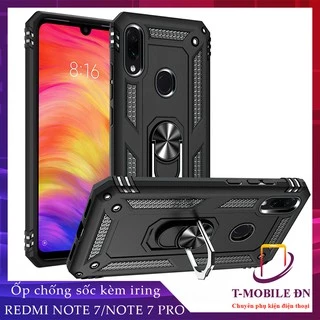 FREESHIP 50k_Ốp lưng Xiaomi Redmi Note 7, Ốp chống sốc 2 lớp kèm nhẫn iring làm giá đỡ cho Redmi Note 7 Pro