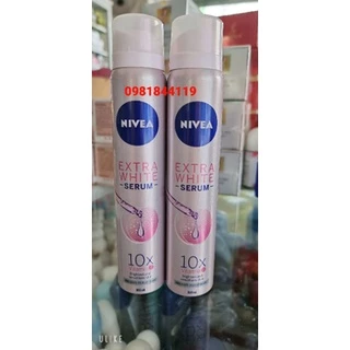 xịt khử mùi nivea extra white 10x 100ml [ chính hãng cty]